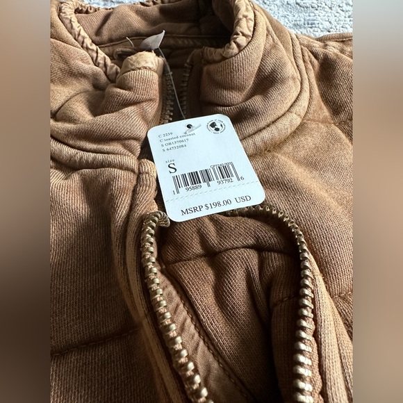 FP Free People Dolman quilted jacket size Small S MRP 198 USD - Picture 3 of 3